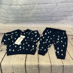 Miles the Label Tree Pattern Sweatshirt and Sweatpants Set